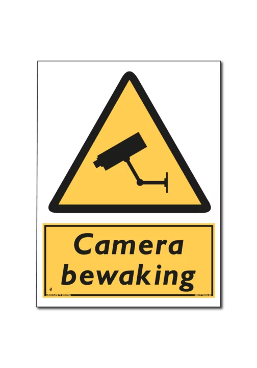 Camera bewaking bord / sticker