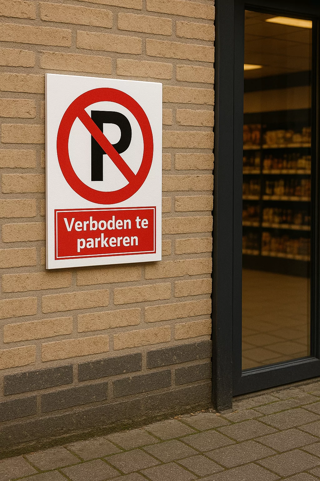 Verboden te parkeren bord / sticker - Afbeelding 2