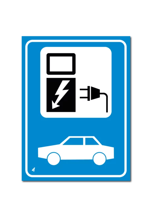 Parkeerbord laadpunt elektrische auto bord / sticker