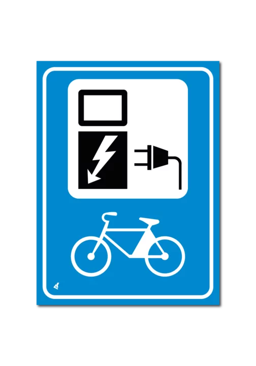 Parkeerbord “laadpunt elektrische fiets” bord / sticker