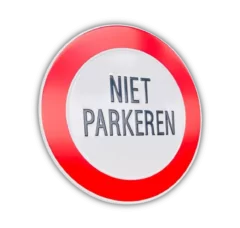 Niet parkeren aluminium geperst bord