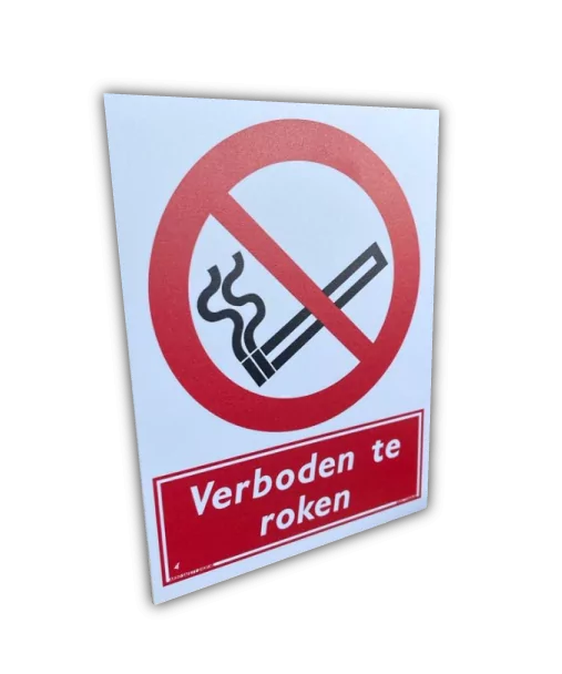 Verboden te roken bord / sticker