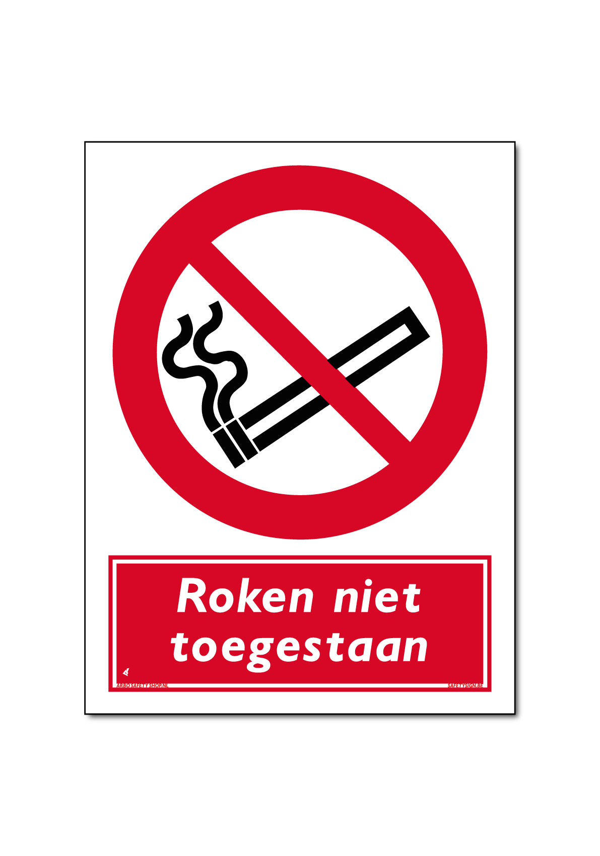 Roken niet toegestaan bord / sticker