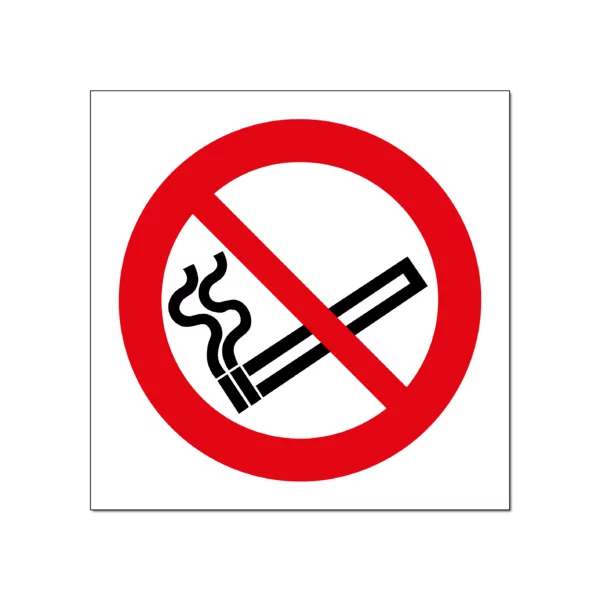 verboden te roken bord