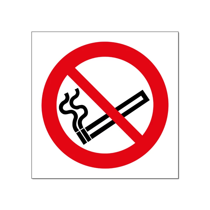 Verboden te roken / Roken niet toegestaan bord / sticker