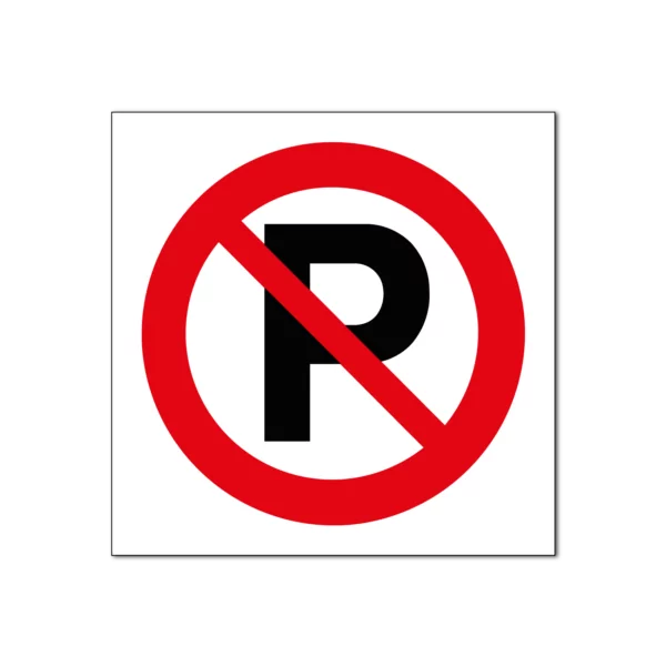 verboden te parkeren bord