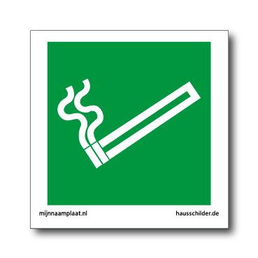Roken toegestaan bord / sticker