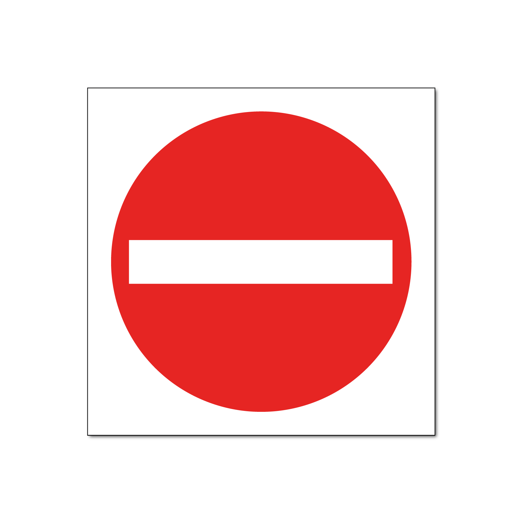 Verboden toegang bord / sticker