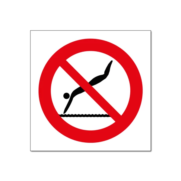 verboden te duiken