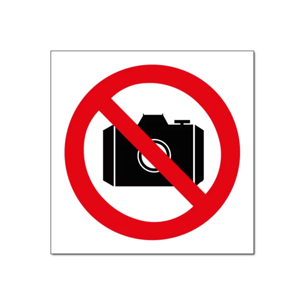 verboden foto's te maken