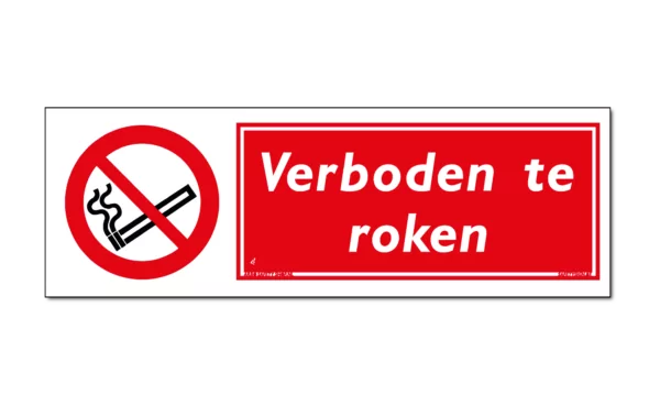 verboden te roken stickers
