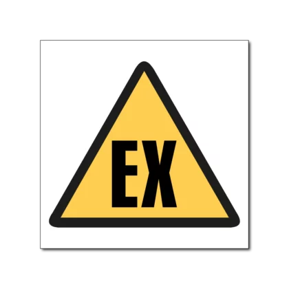 Explosie gevaar bord / stickers
