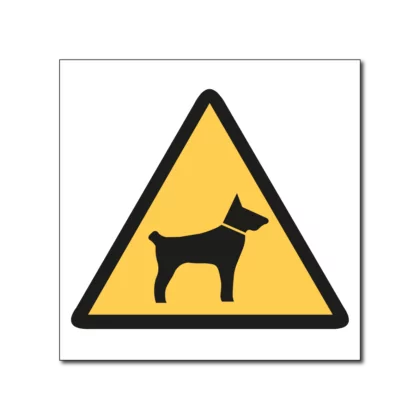 Pas op voor de hond bord / stickers