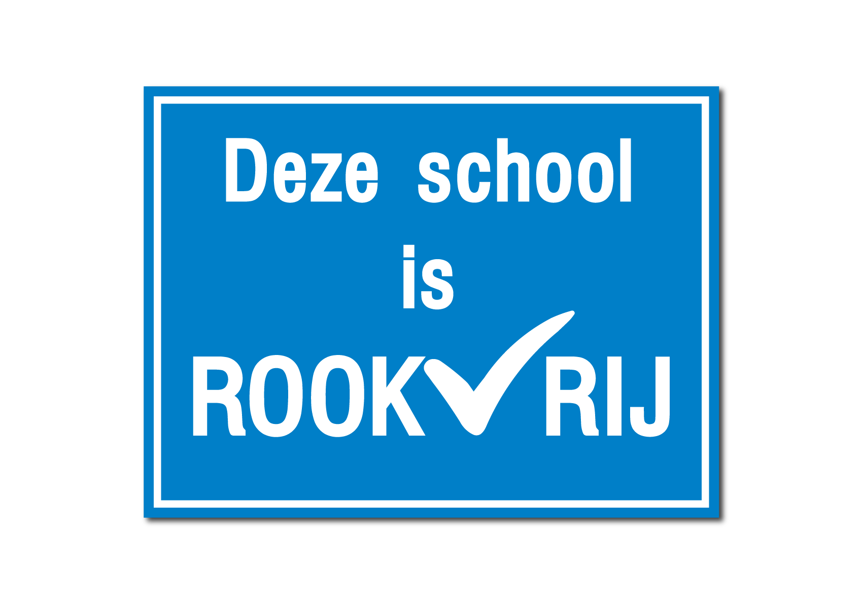Rookvrij schoolplein bord / sticker