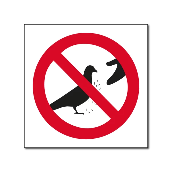 Verboden duiven te voeren