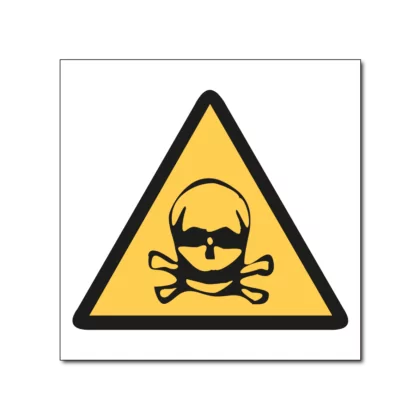 Waarschuwing, giftige stoffen – bord/sticker