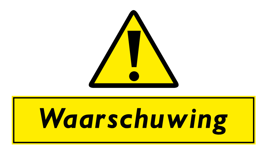 PAS OP Valgevaar bord / sticker - Afbeelding 2