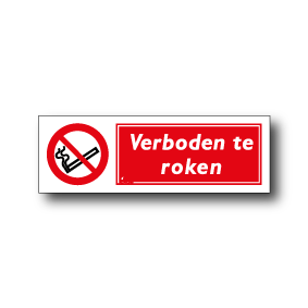 Niet roken sticker