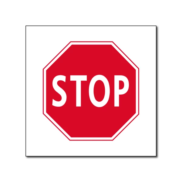 stop verkeersbord