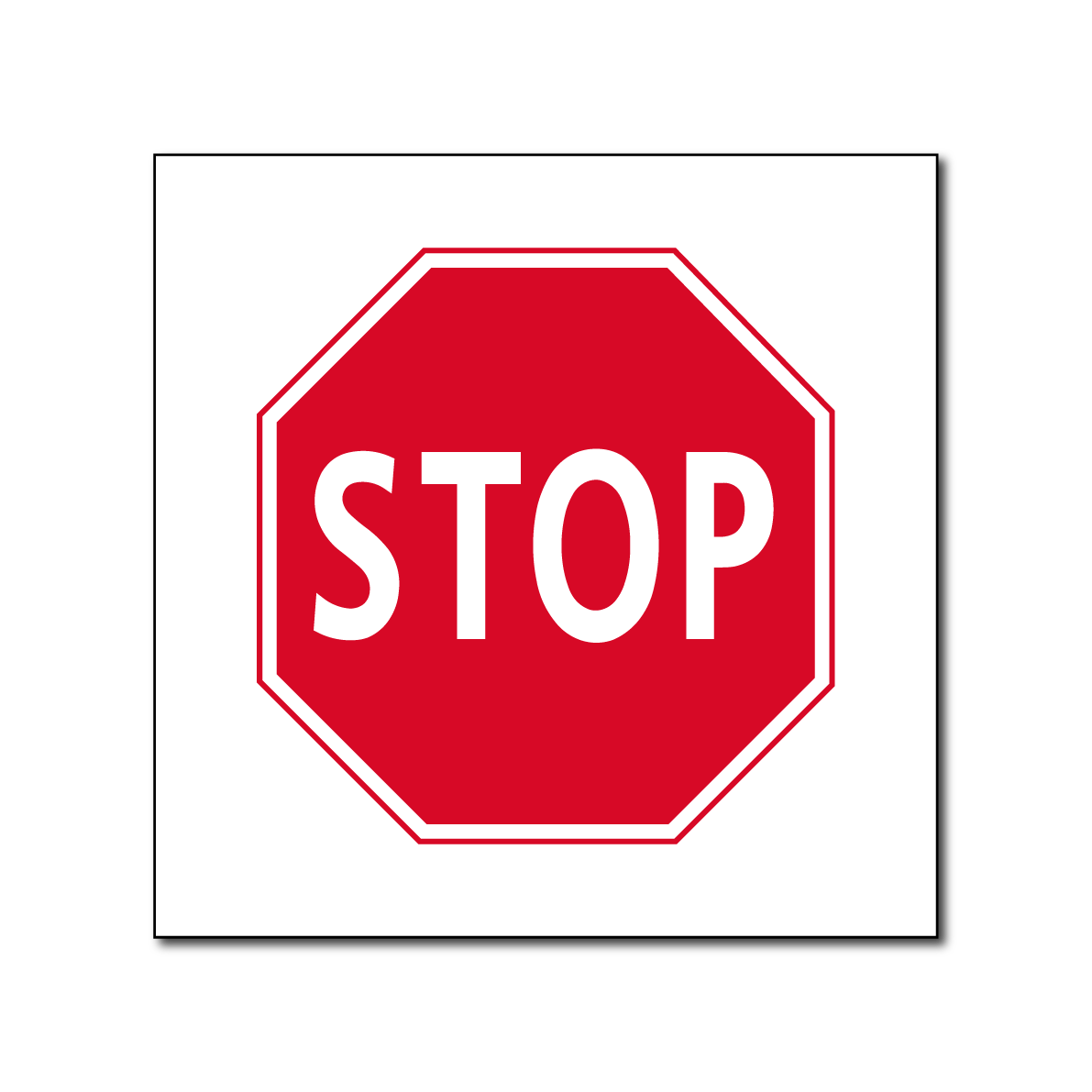 Stopbord / sticker