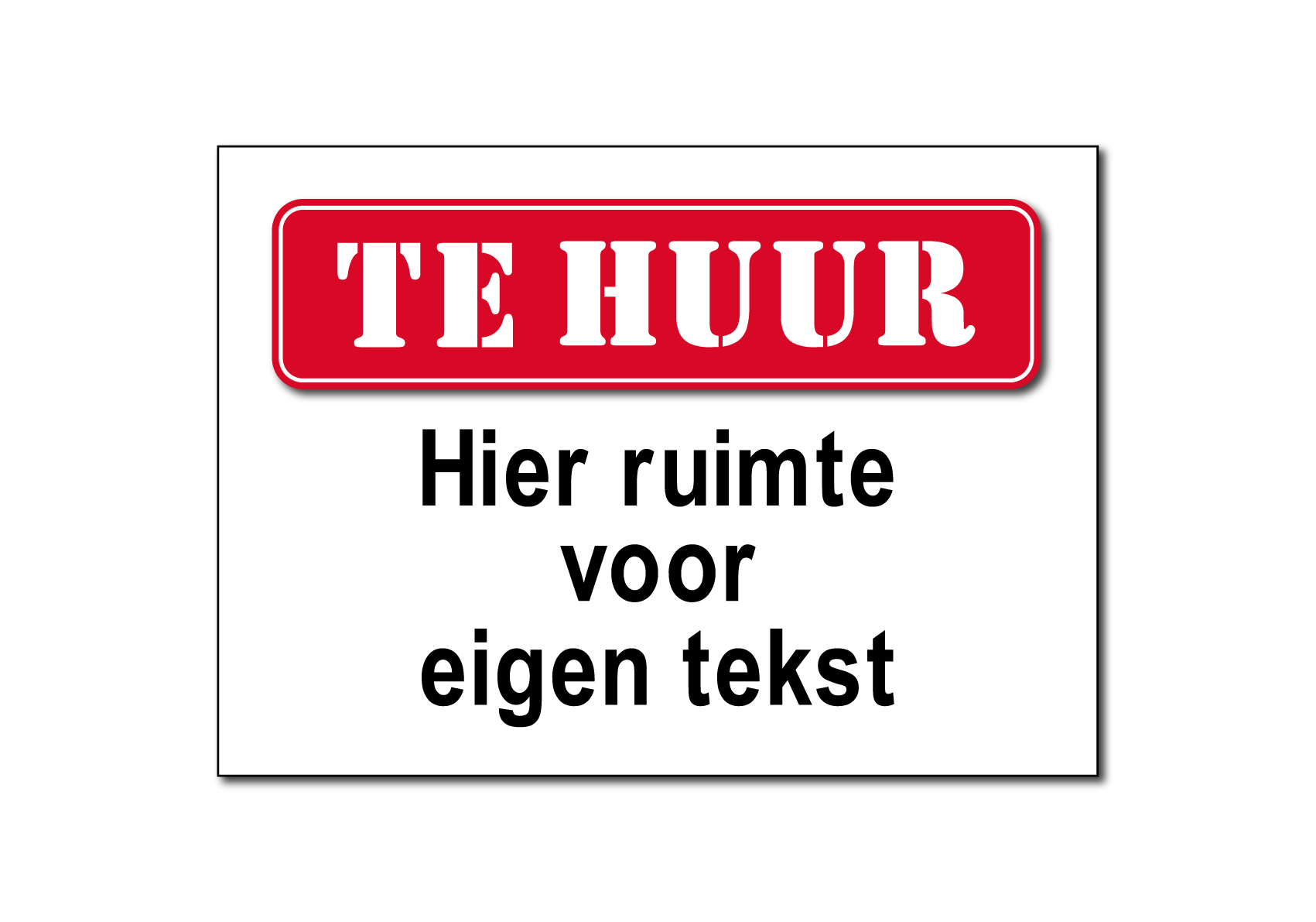 te huur bord