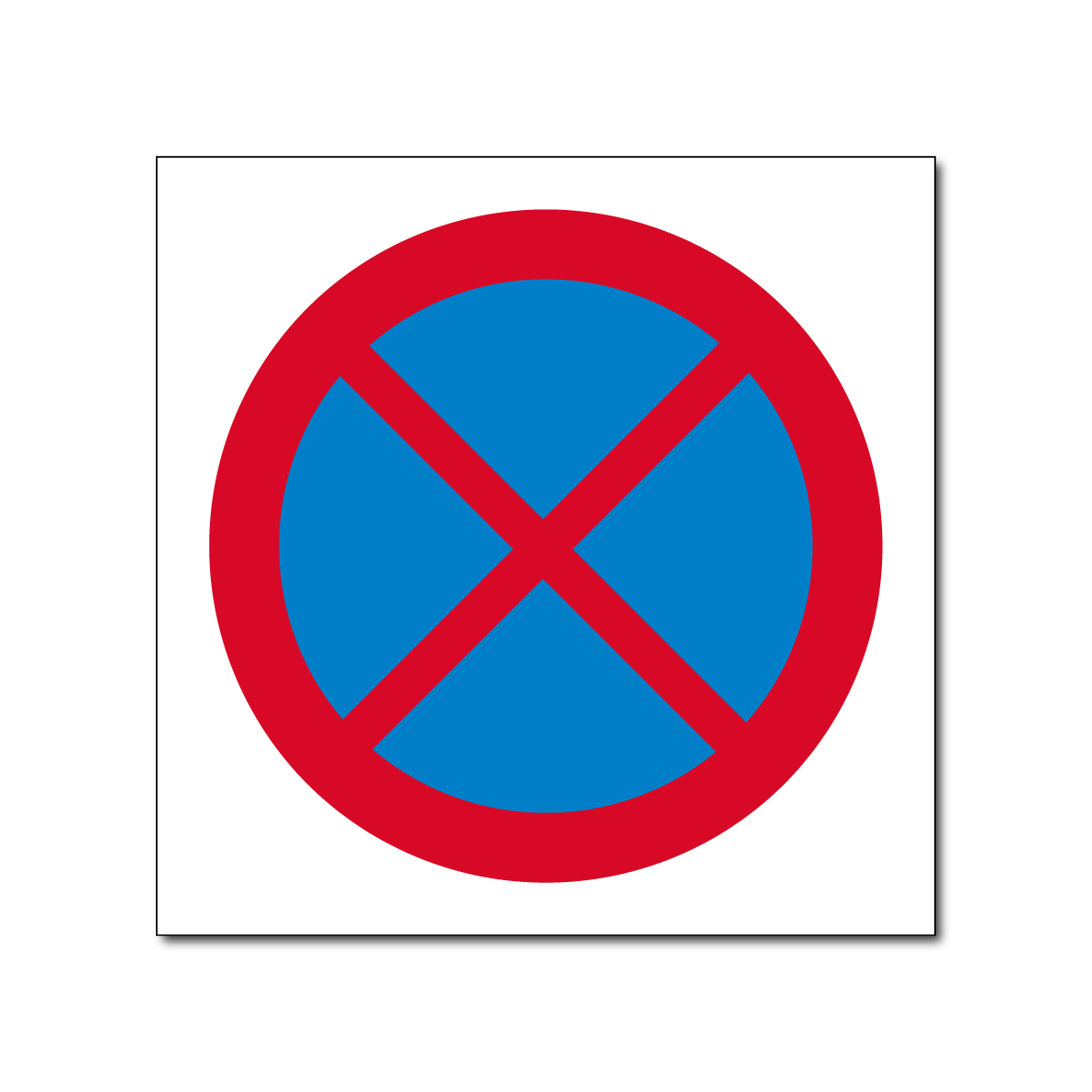 Verboden stil te staan bord