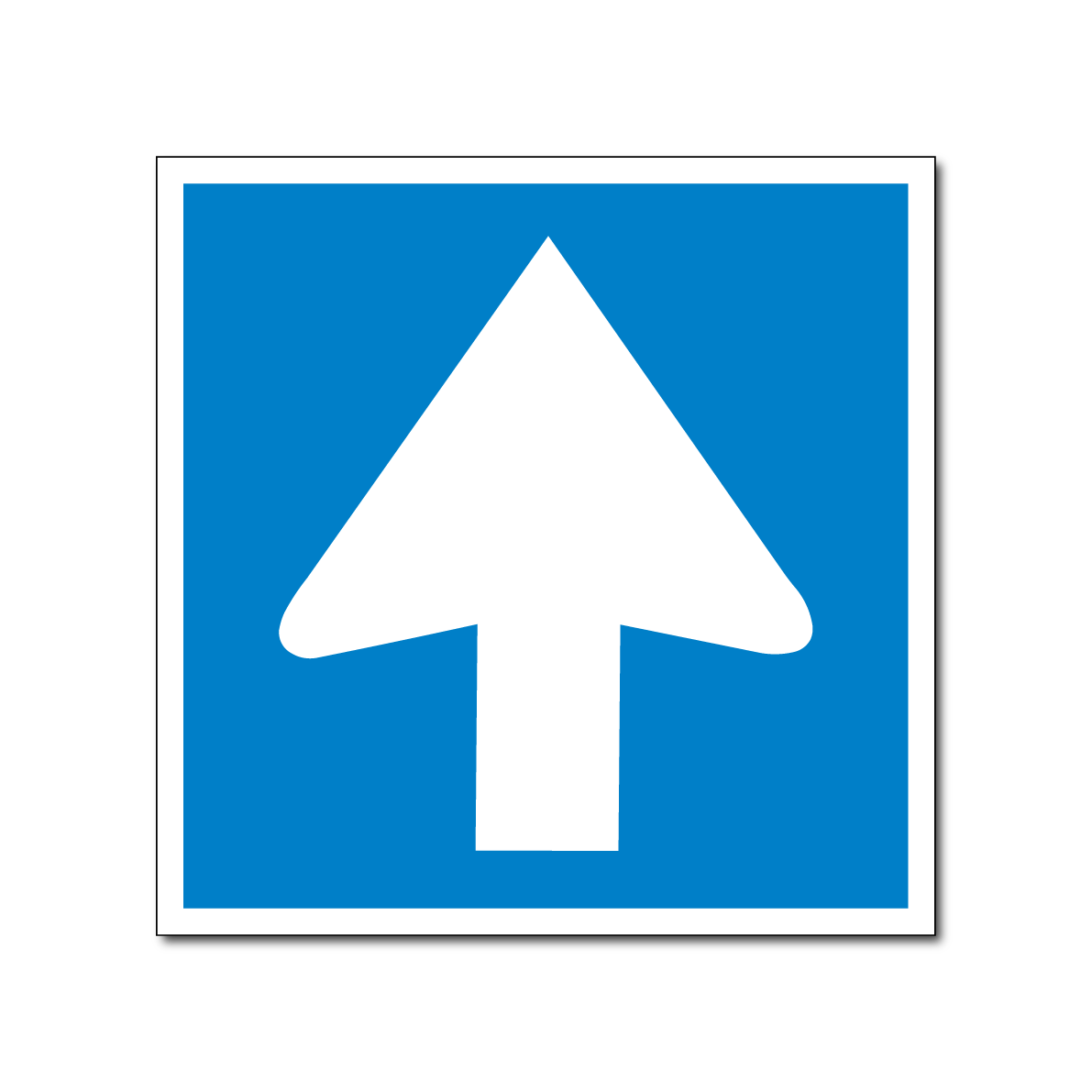 Verkeersbord verplichte rijrichting