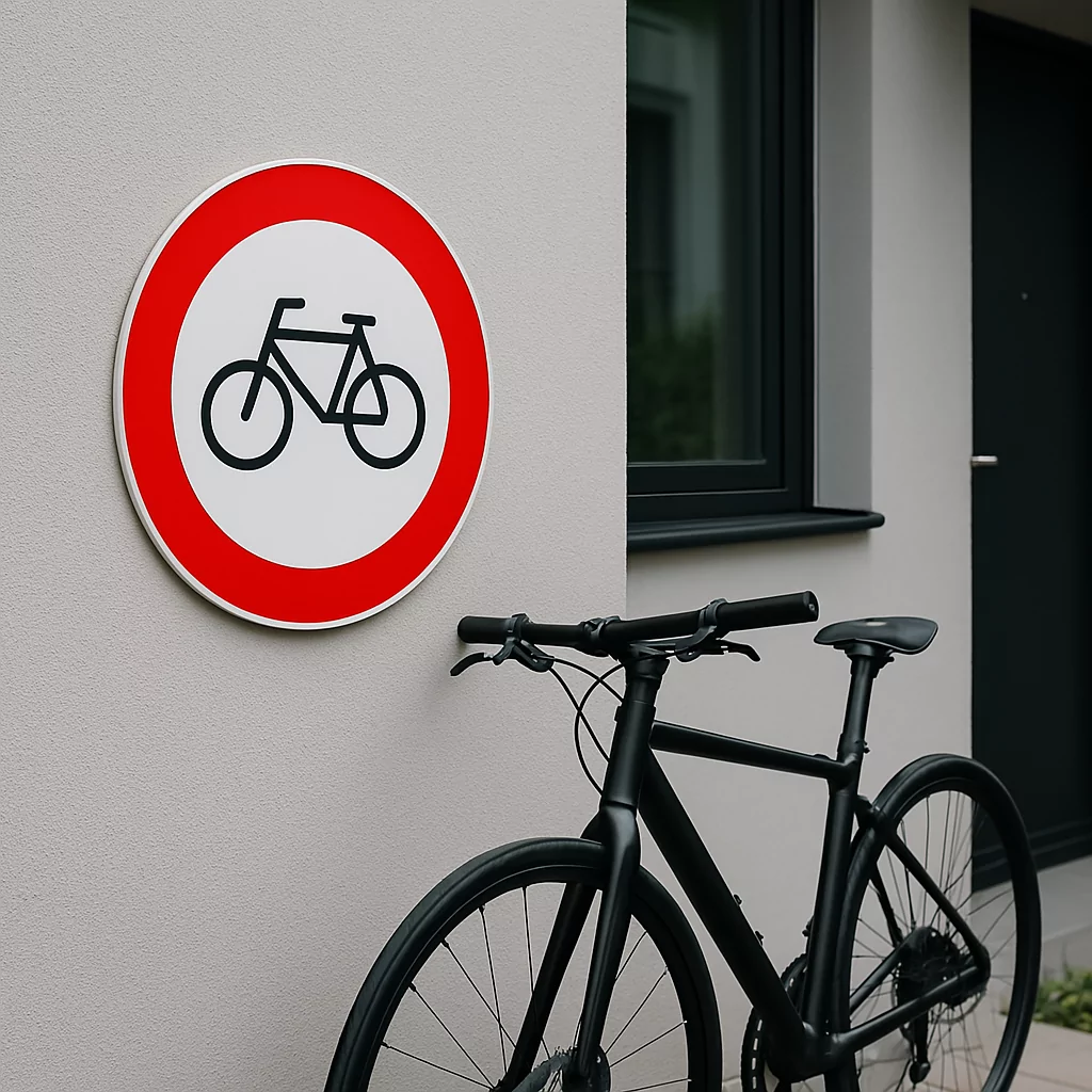 Fietsen aluminium geperst bord - Afbeelding 3