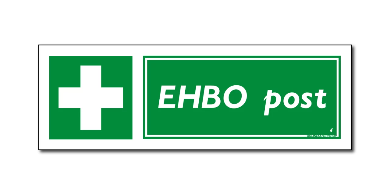 EHBO Post bord / sticker