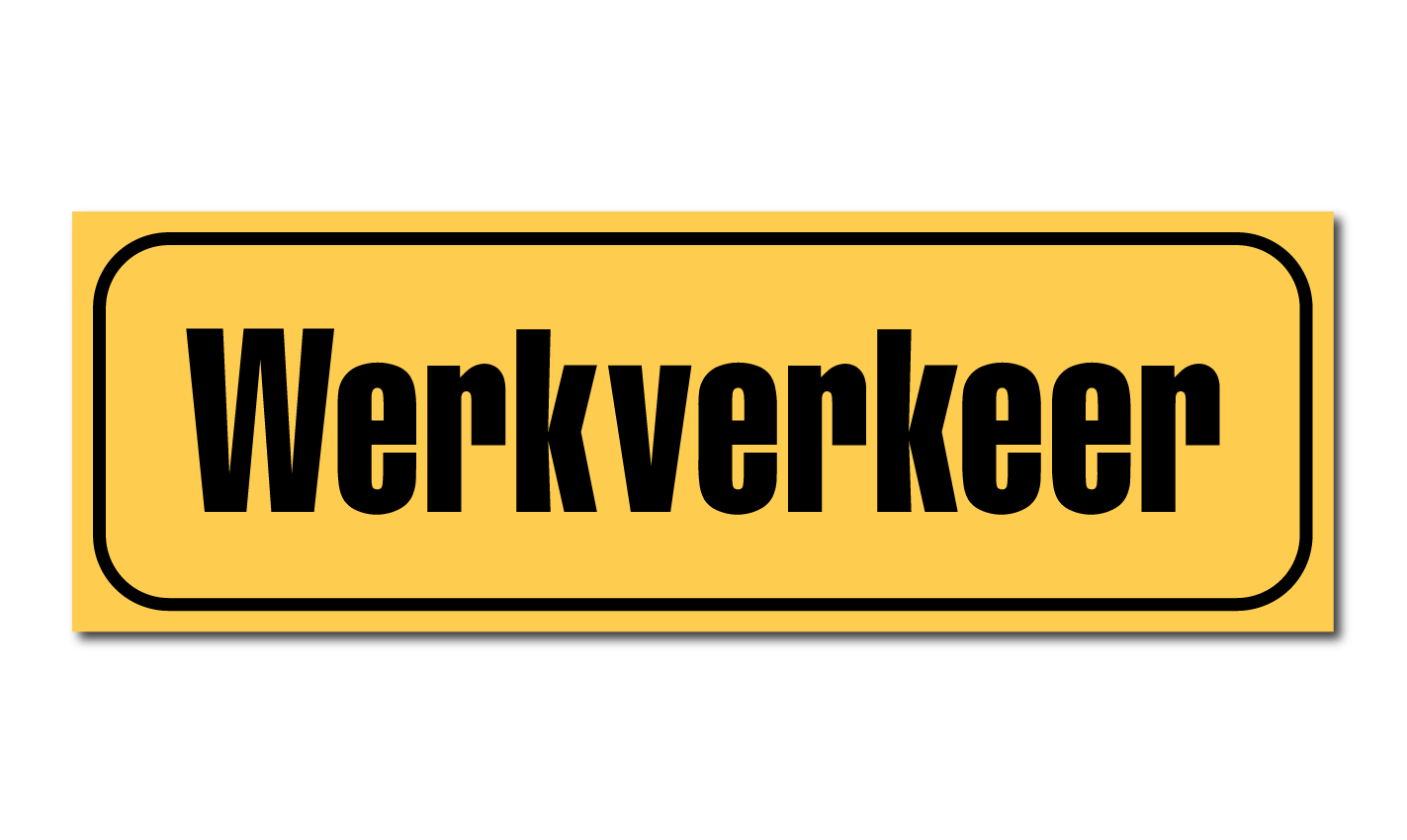 werkverkeer sticker