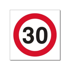 30km per uur bord / sticker