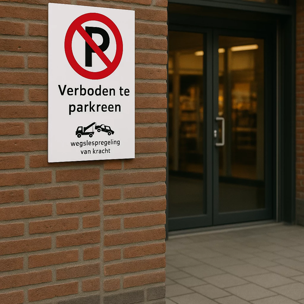 Bord verboden te parkeren