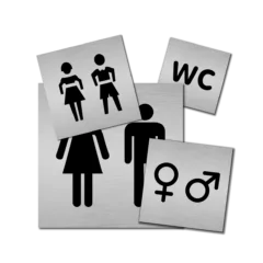 Deurbordje Toilet dames/heren