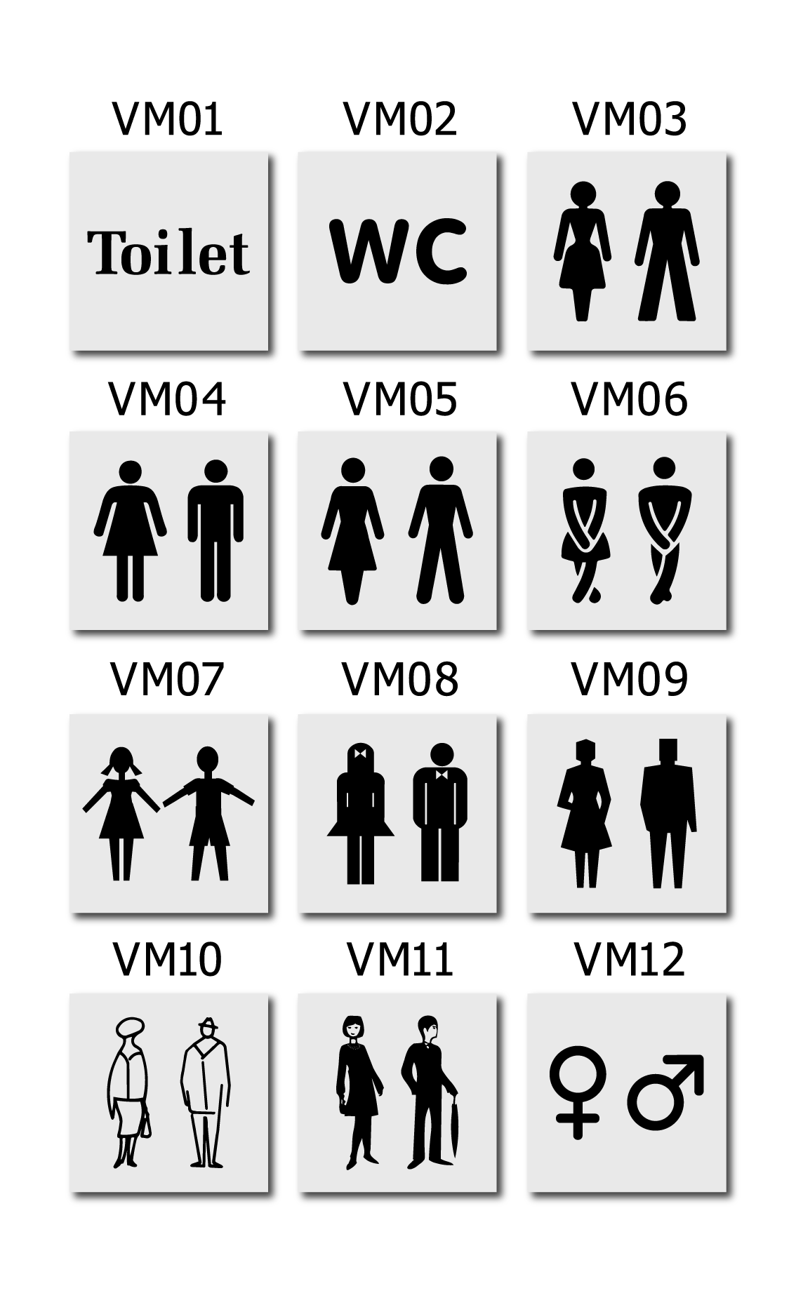 Deurbordje Toilet dames/heren - Afbeelding 3