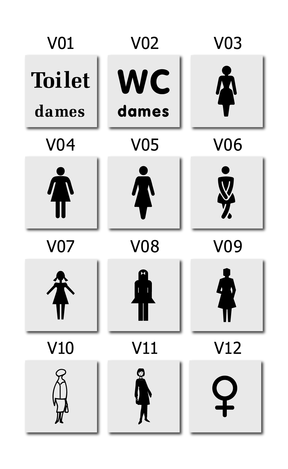 Deurbordje Toilet dames - Afbeelding 2