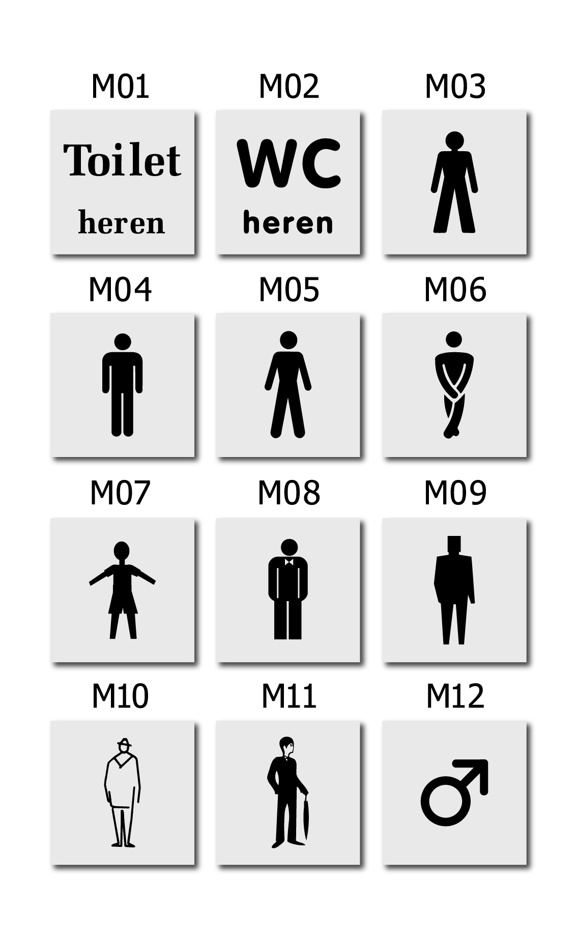 Deurbordje Toilet heren - Afbeelding 3