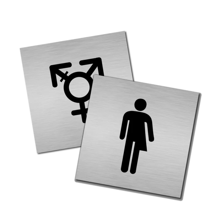 Deurbordje Toilet Transgender