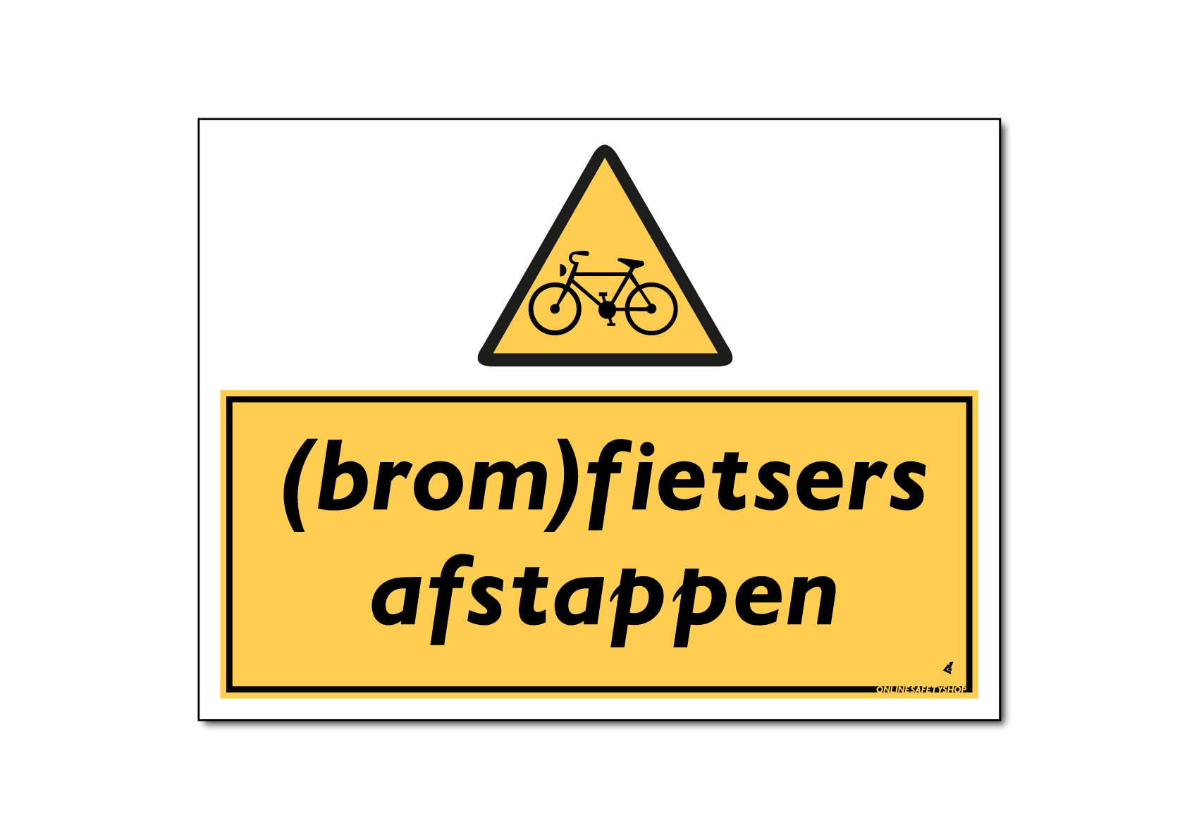 (brom)fietsers afstappen