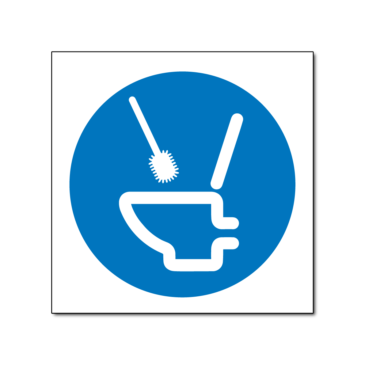 Leave the Toilet Clean Sign / Sticker