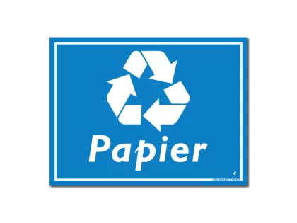 Papier Recycling Bord / Sticker