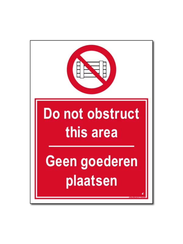 Do not obstruct