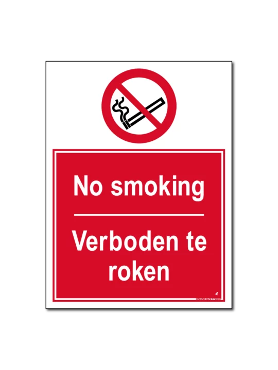 No smoking / Verboden te roken Bord/Sticker