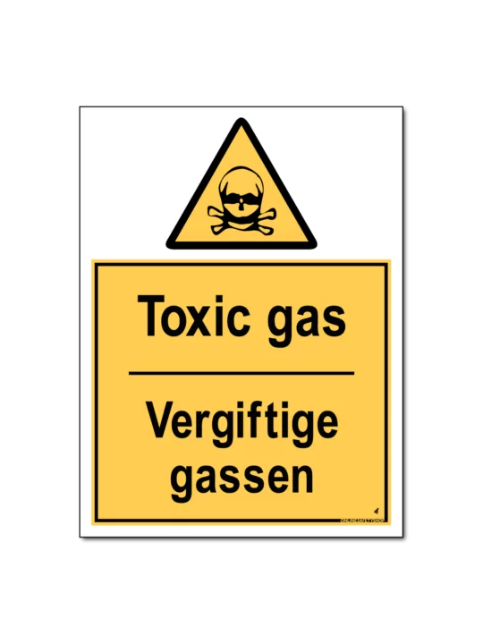 Toxic Gas / Giftige Gassen Bord/Sticker