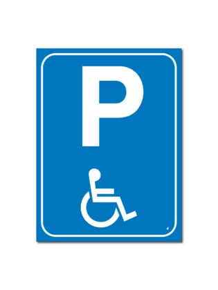 Parkeren mindervaliden – invalide  E06 bord / sticker