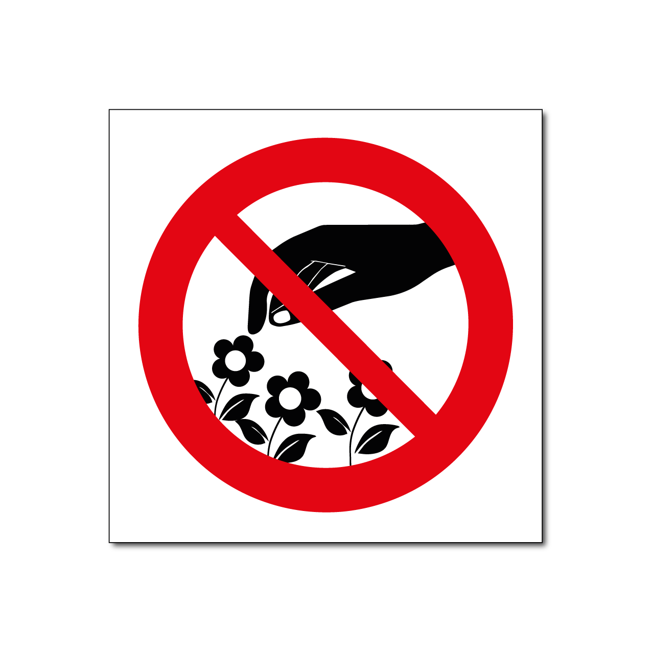 Verboden bloemen te plukken