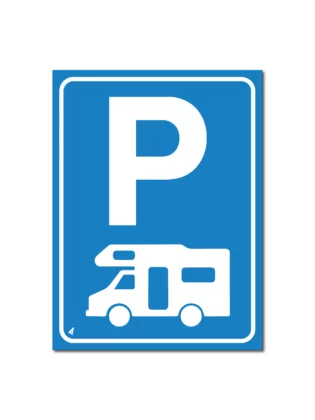 Parkeerplaats Campers Kampeerauto’s bord/sticker