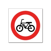 Verboden voor Fatbikes Bord/Sticker