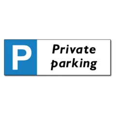 Private parking bord / sticker