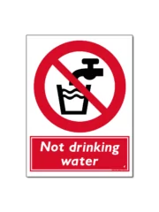 Not drinking water Bord/Sticker