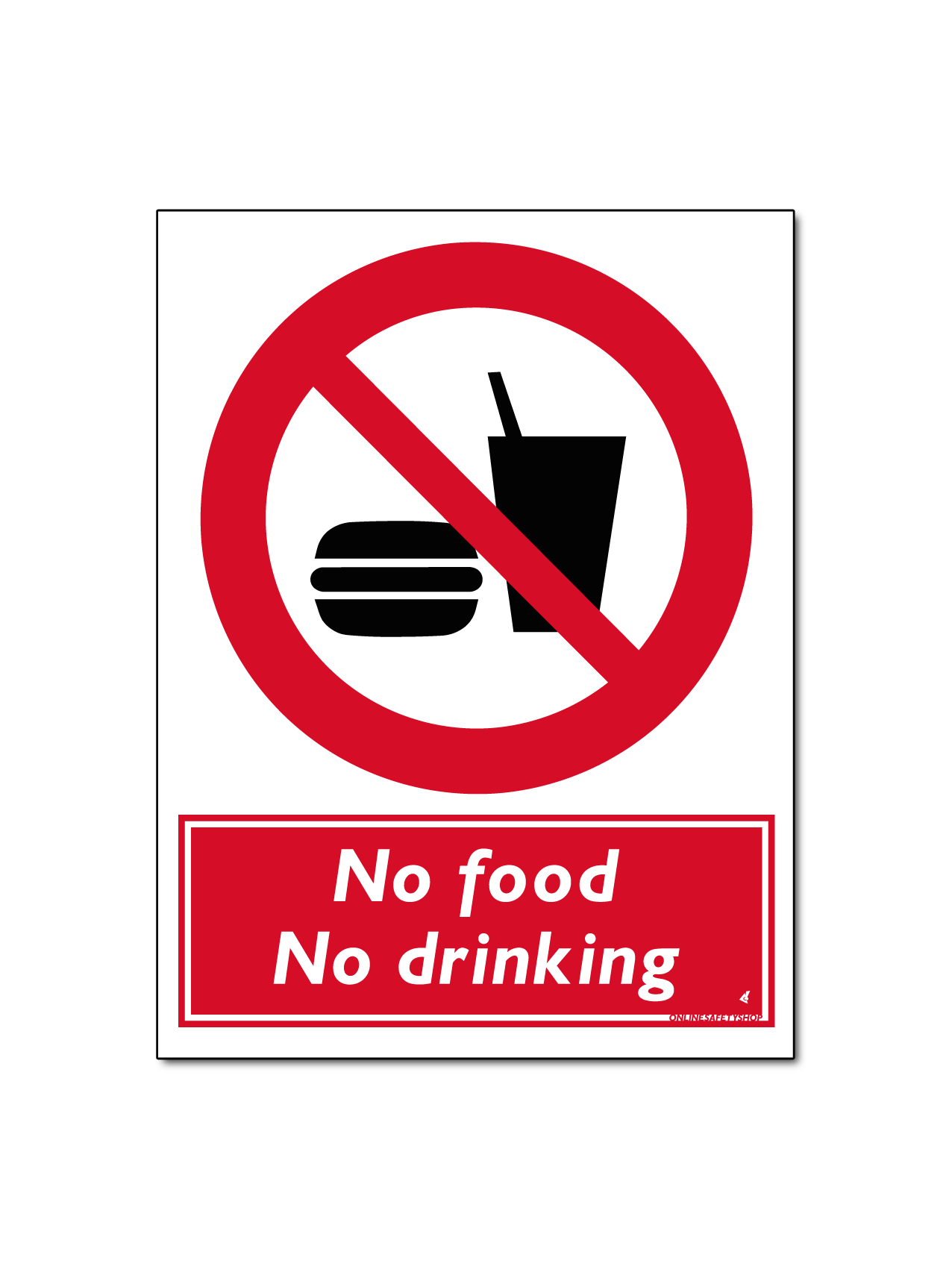 No food No drinking Bord/Sticker